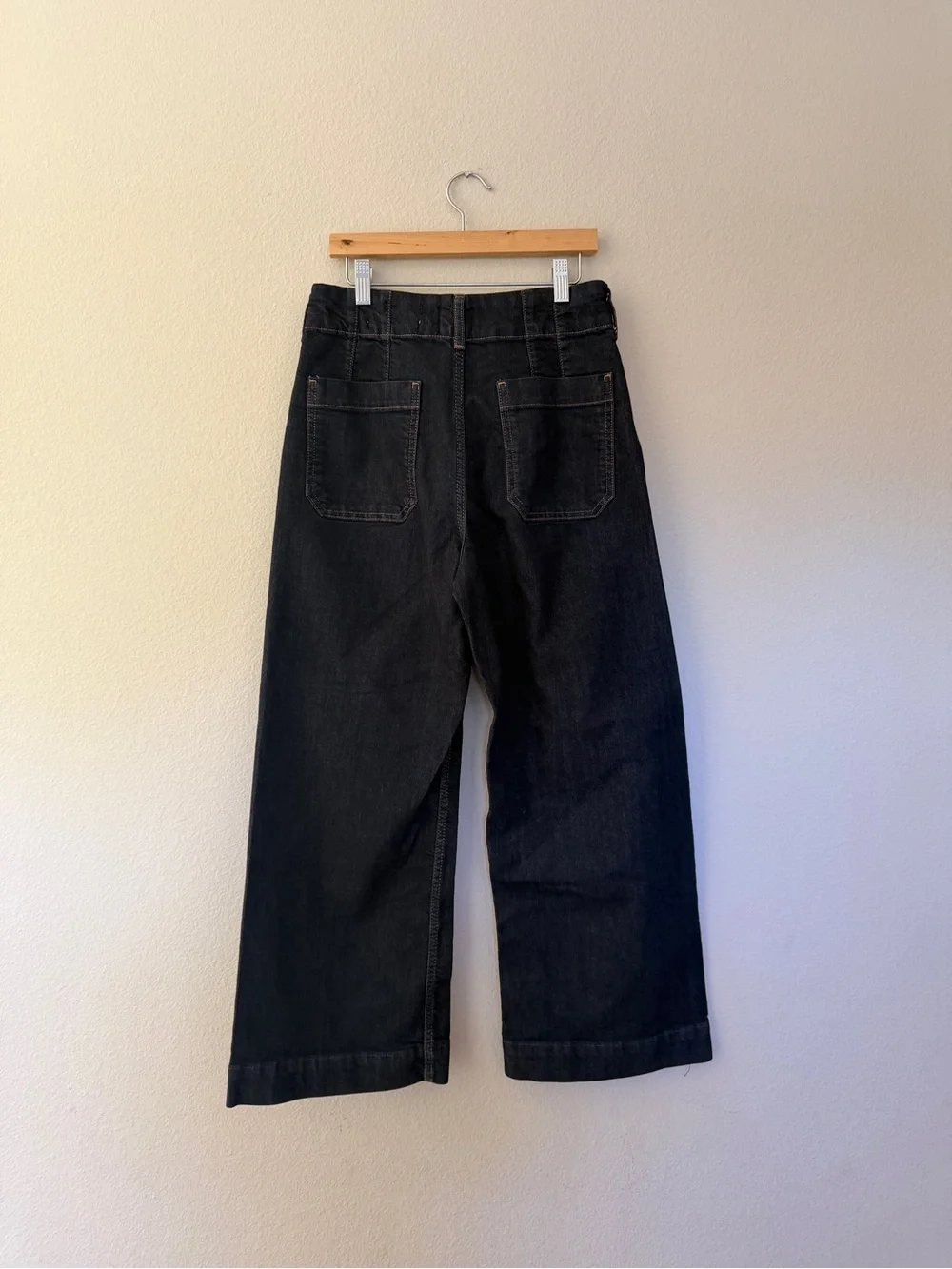 Maeve Colette High-Rise Wide-Leg Cropped Jeans SZ 28 - Picture 8 of 10